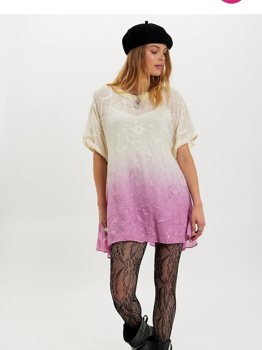 NWT Free People Petal Dusk T-Shirt Mini Dress